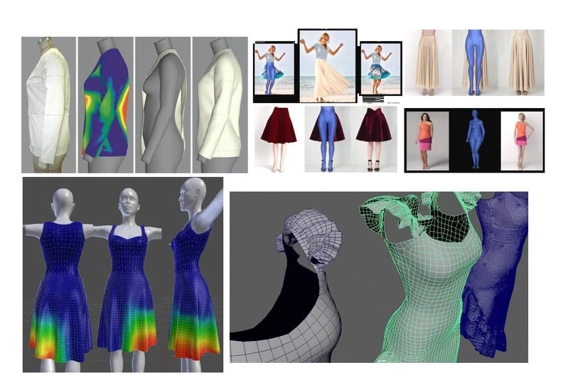 3D garment mapping and virtual fashion on a laptop